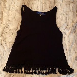 Black tassel tank